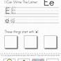 Letter E Worksheets Cut And Paste