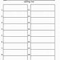 Free Printable Blank Spelling Worksheets