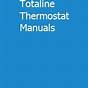Old Totaline Thermostat Manual