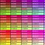 Codes Typical Colors 2