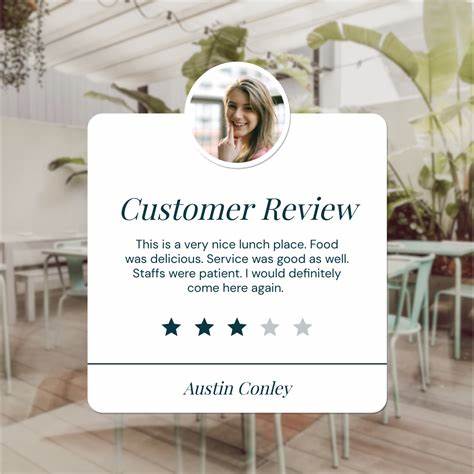 User Reviews for Restaurants