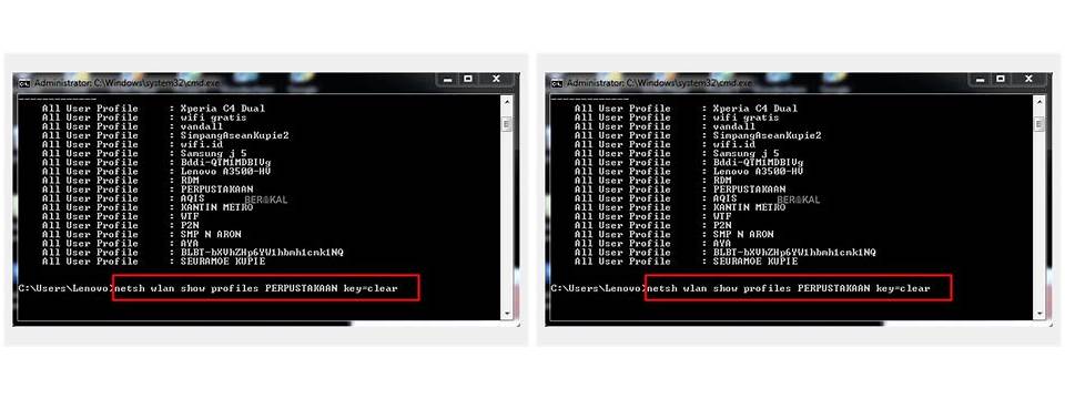 CMD untuk bobol password wifi di laptop windows 10