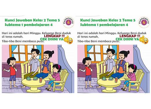 kunci jawaban kelas 2 tema 5