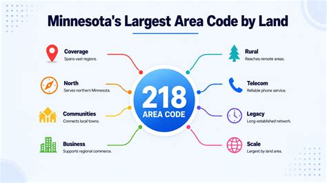 Illustration representing how area code 218 is associated with northern Minnesota rather than a precise pinpoint location.