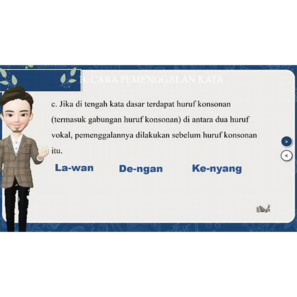Cara Pemenggalan Kata-Bahasa Jawa