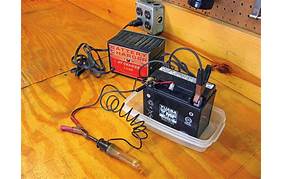 Charging motorcycle battery