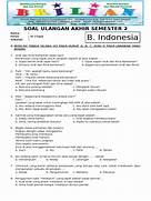 Soal Bahasa Indonesia Kelas 3 Tema 3