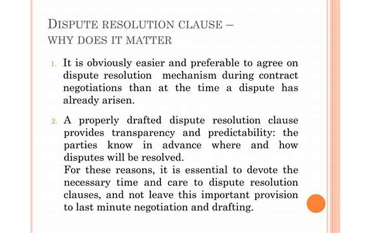 Dispute Resolution Clause