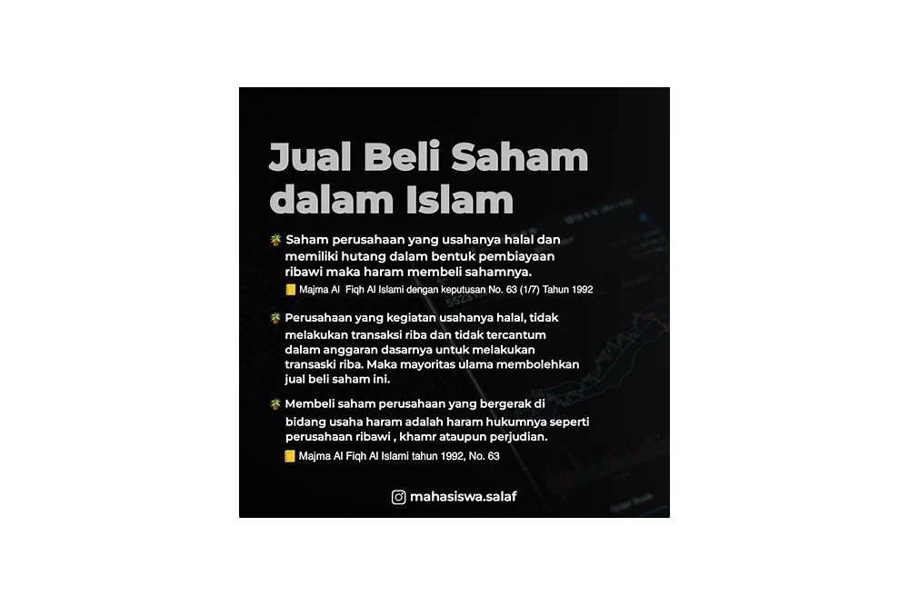 hukum jual beli saham dalam islam