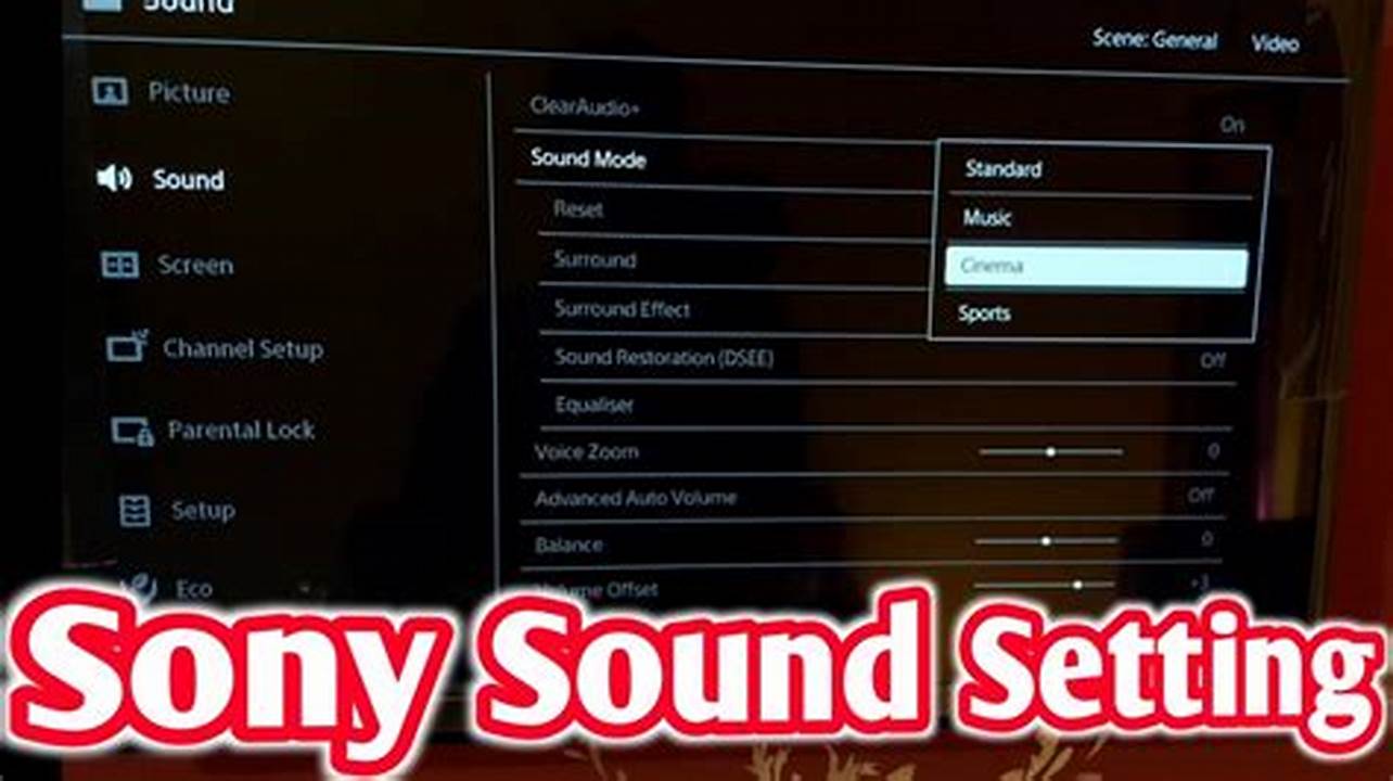 TV Sound Settings