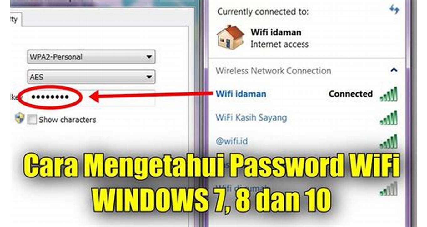 Mencari password WiFi dengan mudah