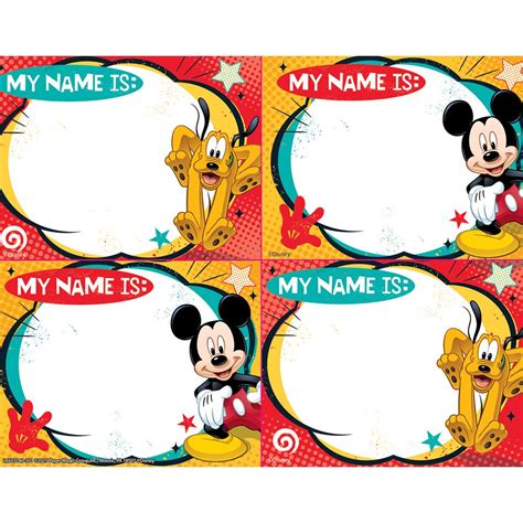 Mickey Mouse Name Tags