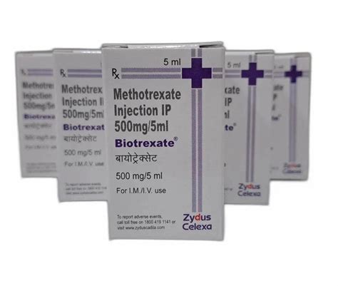 500mg Biotrexate Methotrexate Injection (5ml Box) at ₹ 938/vial in Mumbai