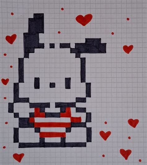 Pochacco Pixel Art En Lindos Dibujos F Ciles Dibujos Rom Nticos