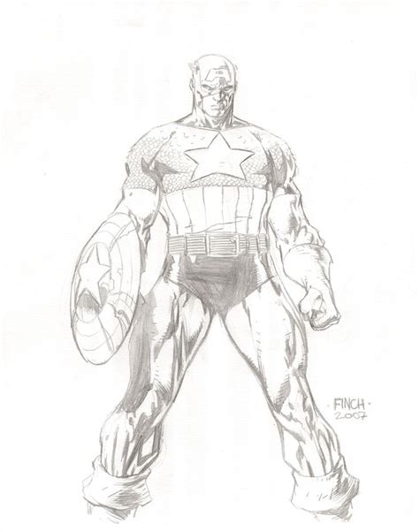 Captain America By David Finch David Finch Drawing Superheroes