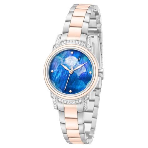 Buy Online Kenneth Cole Quartz Analog Blue Mother of Pearl Dial Two ...