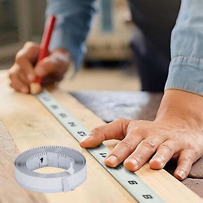 Self Adhesive Measuring Tape Carbon Steel Ft Reverse Direction Workbench Ruler Ebay