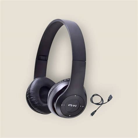 TWS Wireless Travel-Friendly Headphones with Mic & SD Card_RF Bluetooth ...