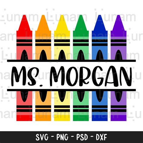 Teacher Crayon Paper Etsy