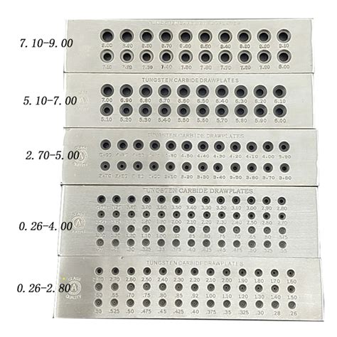 High Quality Tungsten Carbide Wire Drawplate For Round Shape Various