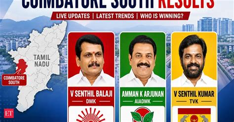 Coimbatore South Election Results 2026: DMK's V SenthilBalaji clinches ...
