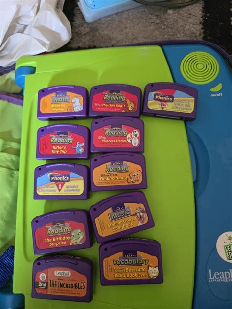 2001 LeapFrog LeapPad Learning System Lot Books & Cartridges + Case ...