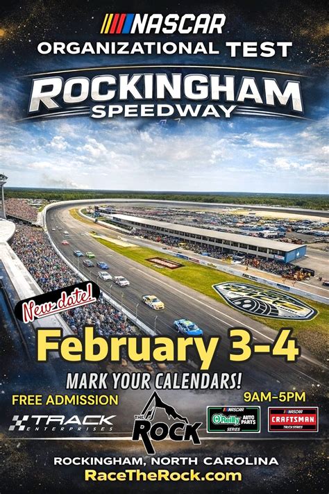 NASCAR Organizational Test Days 2026 at The Rock 2/3-2/4, 2152 N US Hwy ...