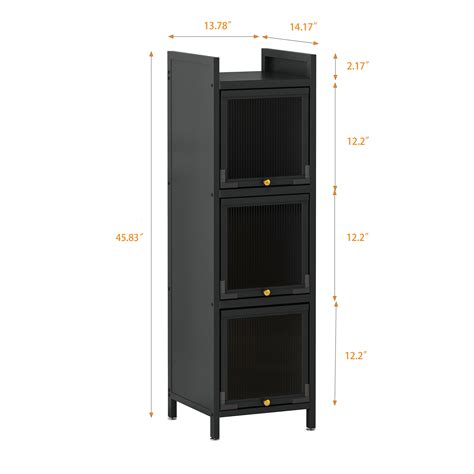 Modern Four Tier Glass Door Cabinet Bed Bath And Beyond 39961784