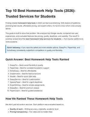 Calaméo - Homework Help Tools
