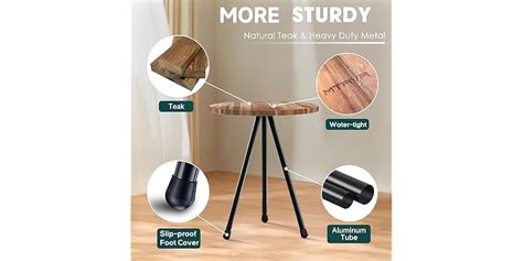 Mtrvr Small Folding Camping Wood Table