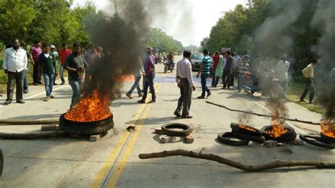 Supporters protest Bapi Sarkhel’s arrest