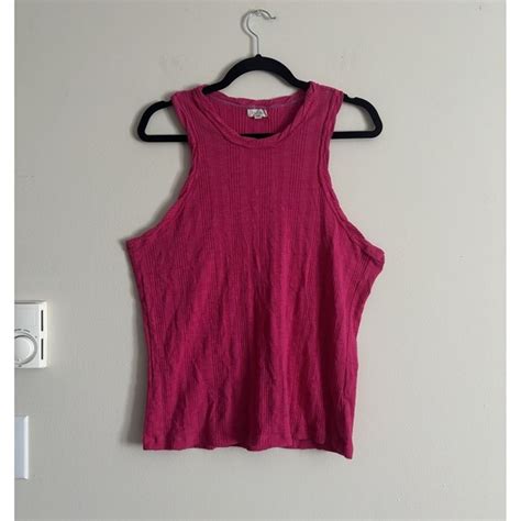 Anthropologie | Tops | Anthropologie Pilcro Sustainable Ribbed Tank Hot ...