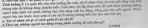 Solved Theo M B N U Quan T Nh Hu Ng L Qu N C C A M T X Ng S N Xu T Ch B Ph N C Ng