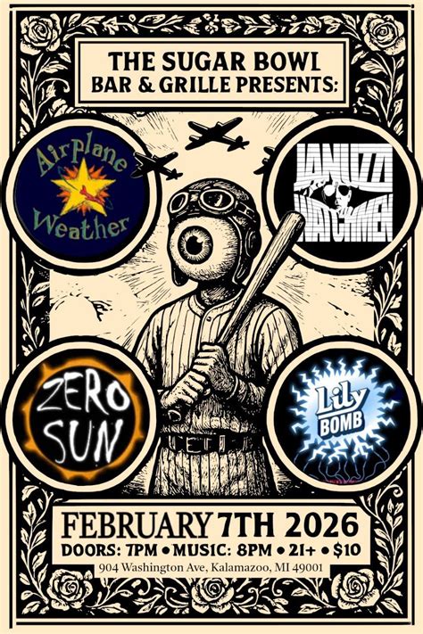 Januzzi Watchmen, Lily Bomber, Airplane Weather, and Zero Sun ...