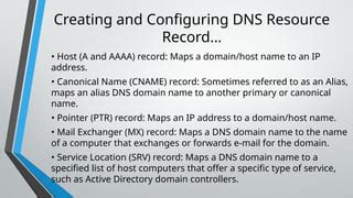 Domain Name Service for Naming Adress and Name | PPTX