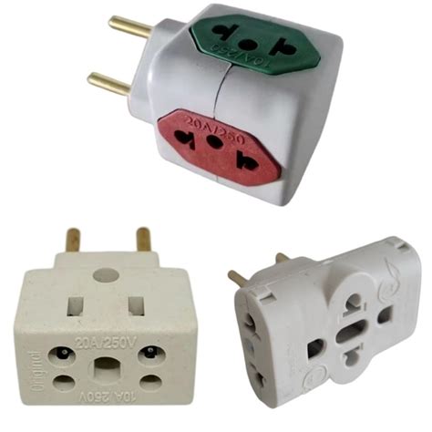 Adaptador tomada Benjamin Bob Esponja Cubo ou T3 saída 2p t 10A 20a