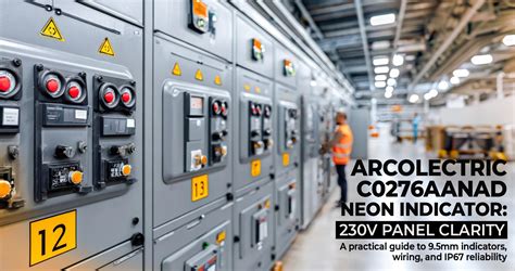 Arcolectric C0276AANAD neon indicator – 230V Panel Guide