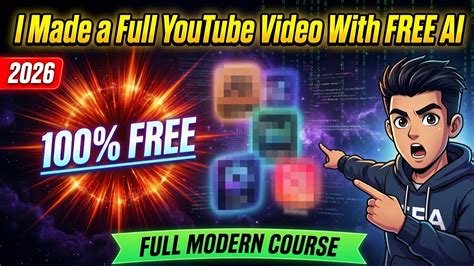 I Made a Full YouTube Video Using Only FREE AI Tools (Zero Experience ...