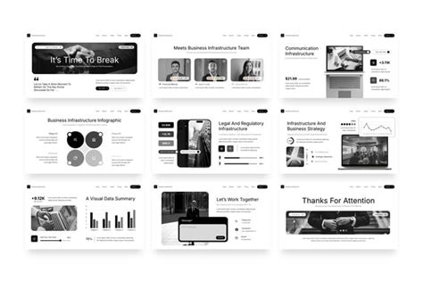 Business Infrastructure Powerpoint Incl. business & technology - Envato