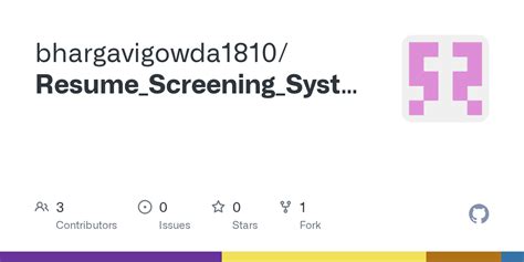 Branches · bhargavigowda1810/Resume_Screening_System1 · GitHub