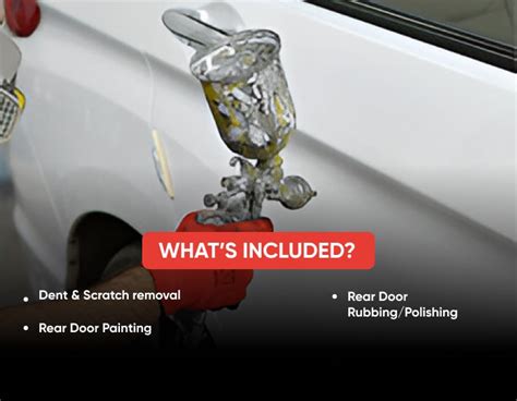 Hyundai Aura Car Right Rear Door Paint Service in Gurgaon - GoMechanic