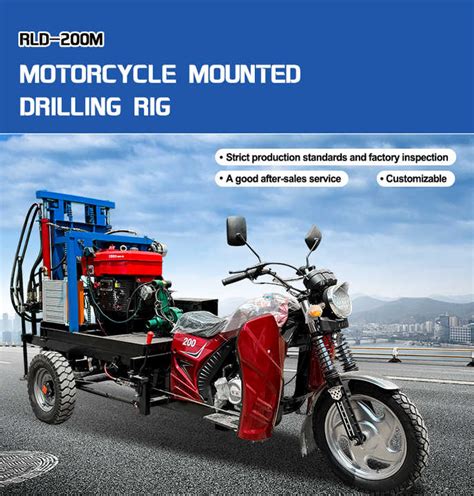 Tricycle Mounted Pneumatic Small Borehole Multi Functional Water Well