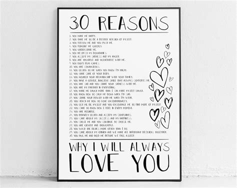 Reasons I Love You Loved One Ts 20 10 40 50 Reasons We Love You