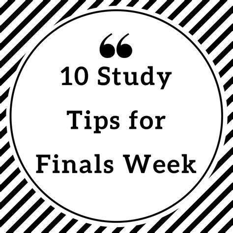 10 Study Tips For Finals Week Lion Tales