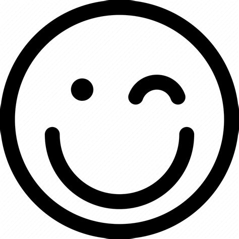 Smiley Wink Chat Message Emoji Face Icon Download On Iconfinder