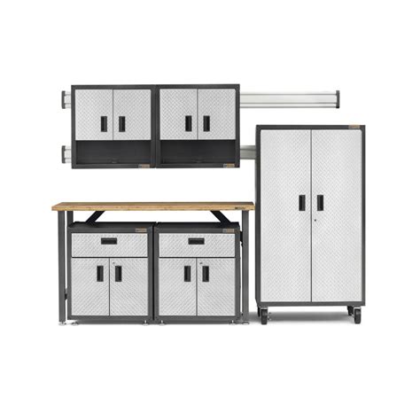 Detroit custom steel garage cabinets, garage cabinet system. Gladiator Ready-to-Assemble 66 in. H x 103 in. W x 20 in ...