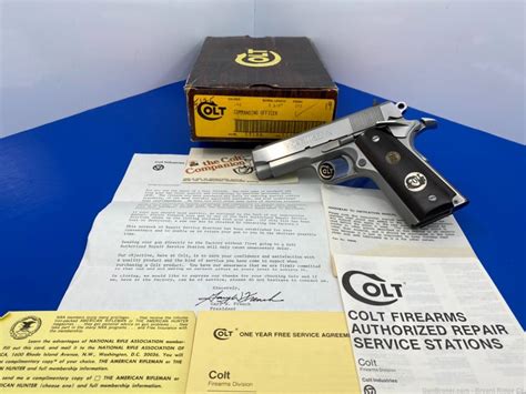 Sold 1985 Colt Commanding Officer 45acp Stainless 35 1 Of Only