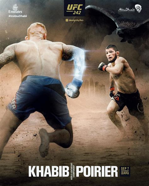 Media This Fan Made Ufc 242 Poster Sherdog Forums Ufc Mma