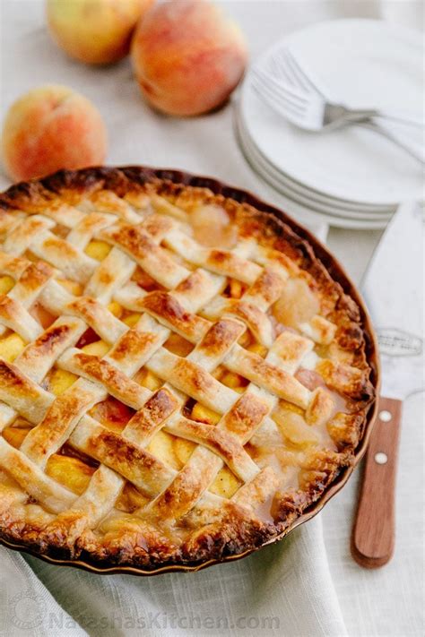 A must try deep dish perfect peach pie. These peaches were freshly ...