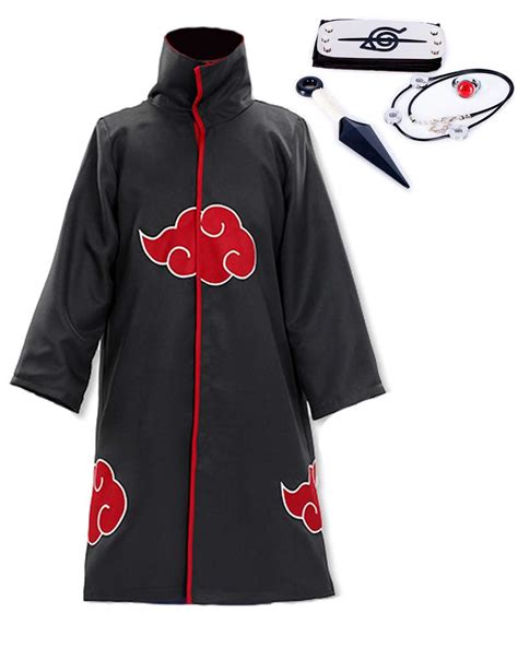 Buy Unisex Robe Akatsuki Cloak Suit For Uchiha Itachi Cosplay Costume